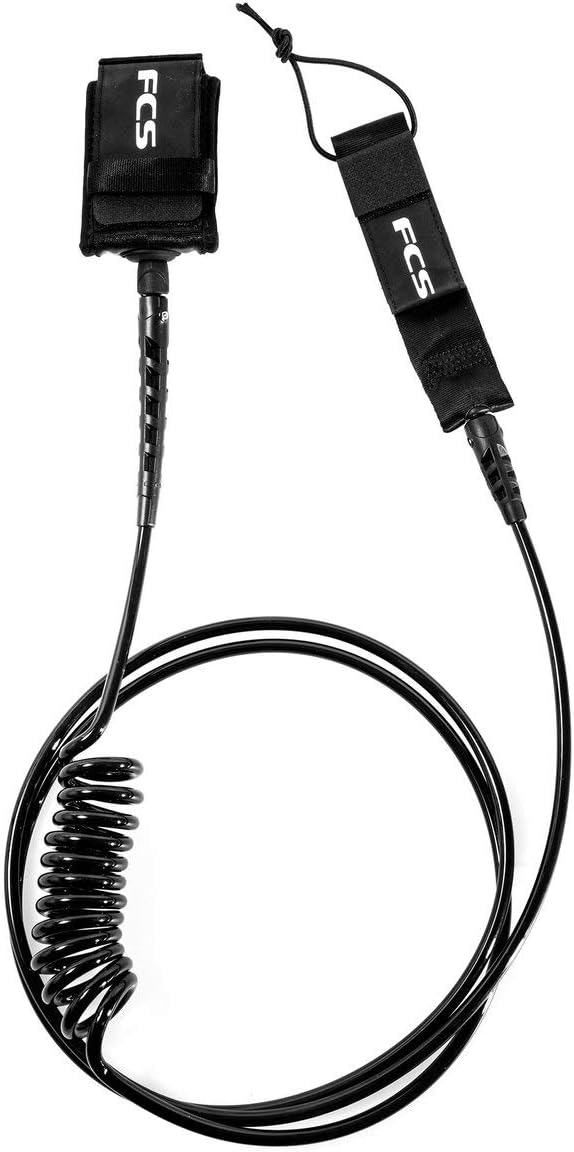 FCS Stand Up Paddle Board Regular Ankle Leash  Black  7 - Image 1