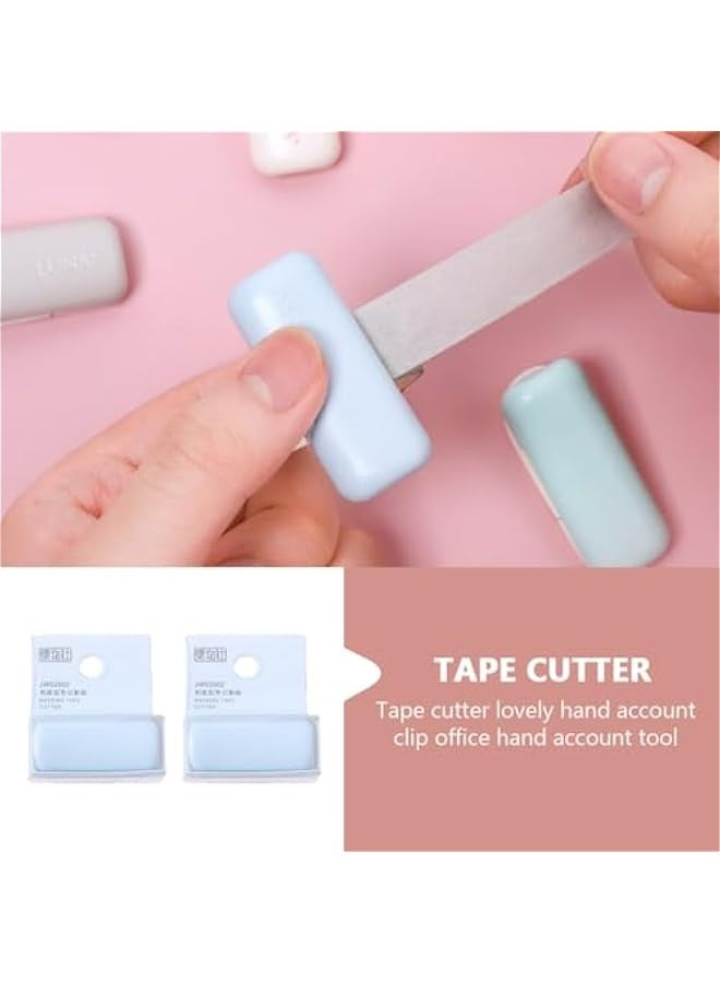 Generic 2 Pieces Washi Tape Cutter Dispenser Craft Sticker Masking Storage Mini Hand Japanese Plastic Paper Tool - Image 4