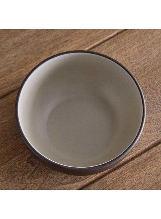 Home Box Mocha Mist 2-Tone Melamine Serving Bowl 16 x 7.5 x 16.5 cm - Image 2