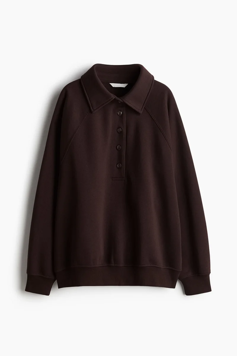 H&M Oversized polo sweatshirt