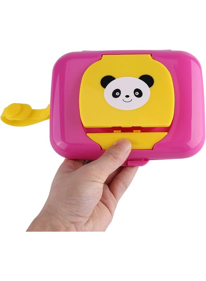 Garosa Portable Baby Wipes Dispenser Holder Cute Wet Wipe Container Outdoor Travel Stroller Wet Wipes Box Reusable Tissue Case Dispenser for Home Office Cars - Image 5