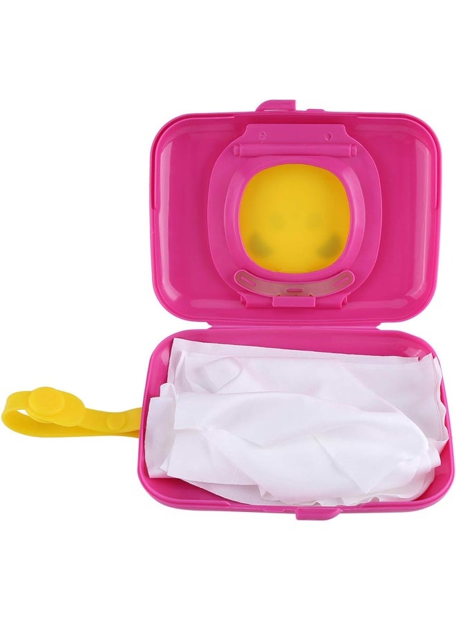 Garosa Portable Baby Wipes Dispenser Holder Cute Wet Wipe Container Outdoor Travel Stroller Wet Wipes Box Reusable Tissue Case Dispenser for Home Office Cars - Image 3