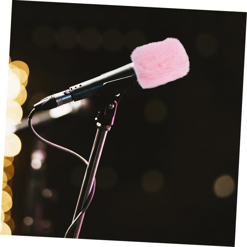 2pcs Thickened Microphone Covers for Ktv Velour Puff Windscreen Pop Filter Protective Cover for Phone Microphone - Image 5