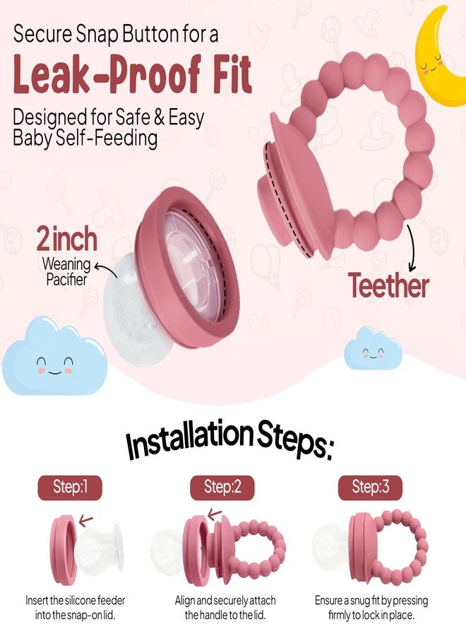 O'doe 6-Piece Bpa-Free Silicone Solid Baby Feeding Set | Soft Suction Plates, Baby Food Bowl, Wooden Fork & Spoon, and More | Make Mealtime Fun and Easy for Your Little One - Image 3