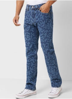 Mid Wash Relaxed Fit Jeans