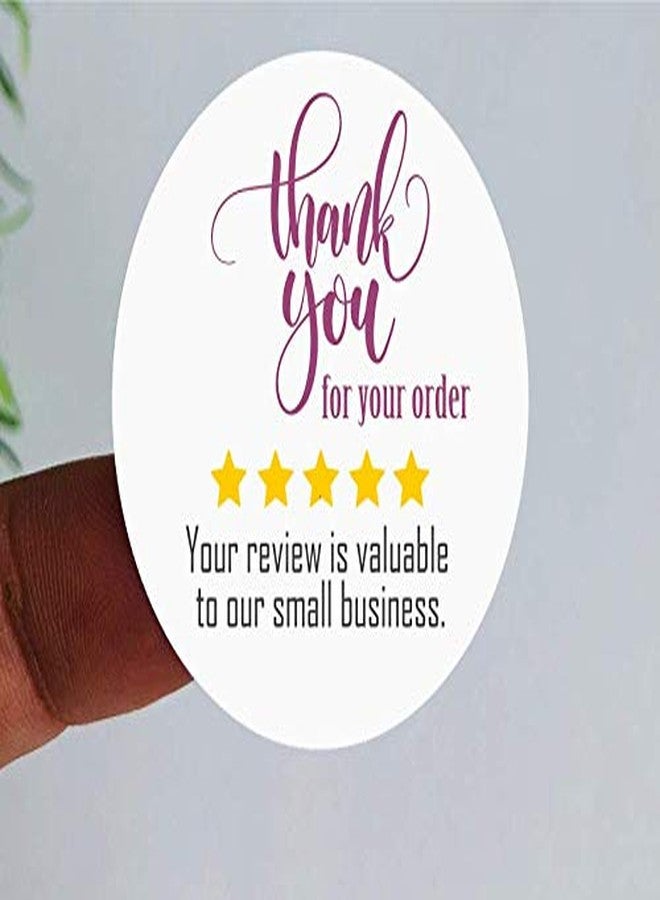 Edulearnable 2 inches Thank You Sticker for Your Order and Small Business (5x5cm) (Gloss Laminated) self Adhesive Review Stickers Peel Off in Sheets (500pcs) Thankyou Sticker - Image 3