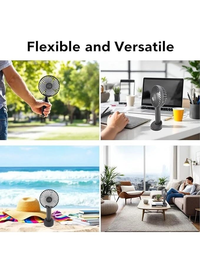 CIRCUIT Portable Rechargeable Battery USB Personal Hand Fan - Image 4