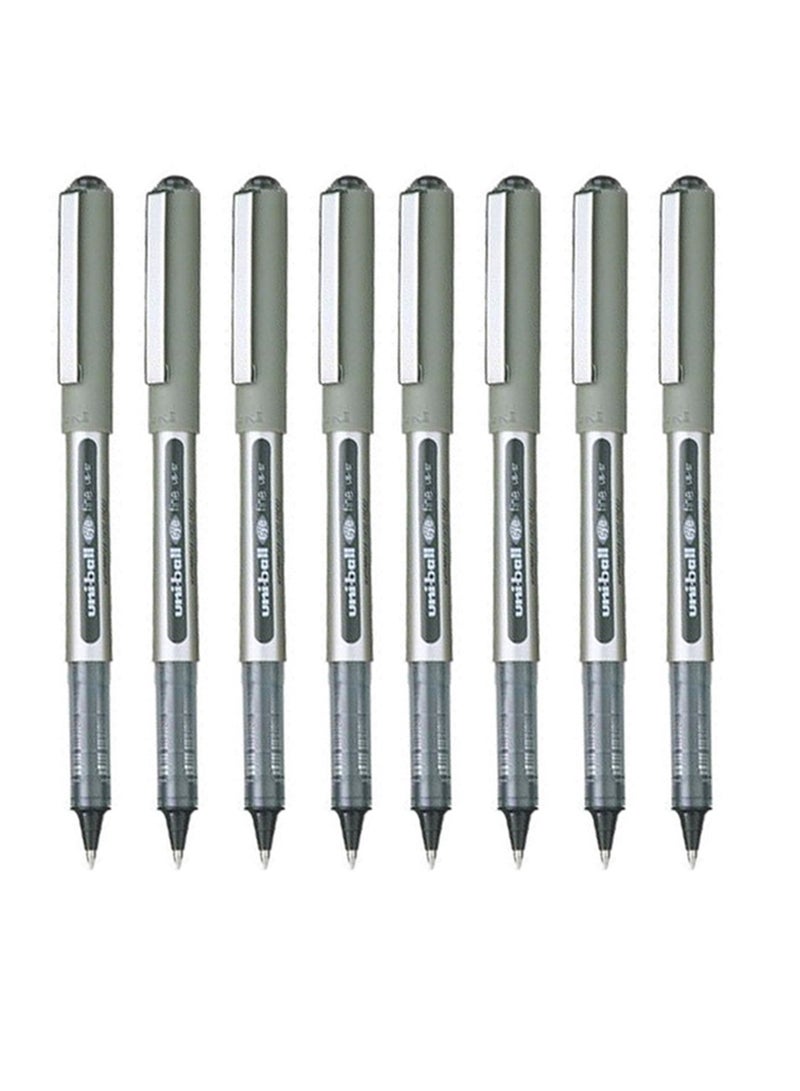 Uniball 8-Piece Eye Fine Roller Pen 0.7mm Tip Black Ink - Image 1