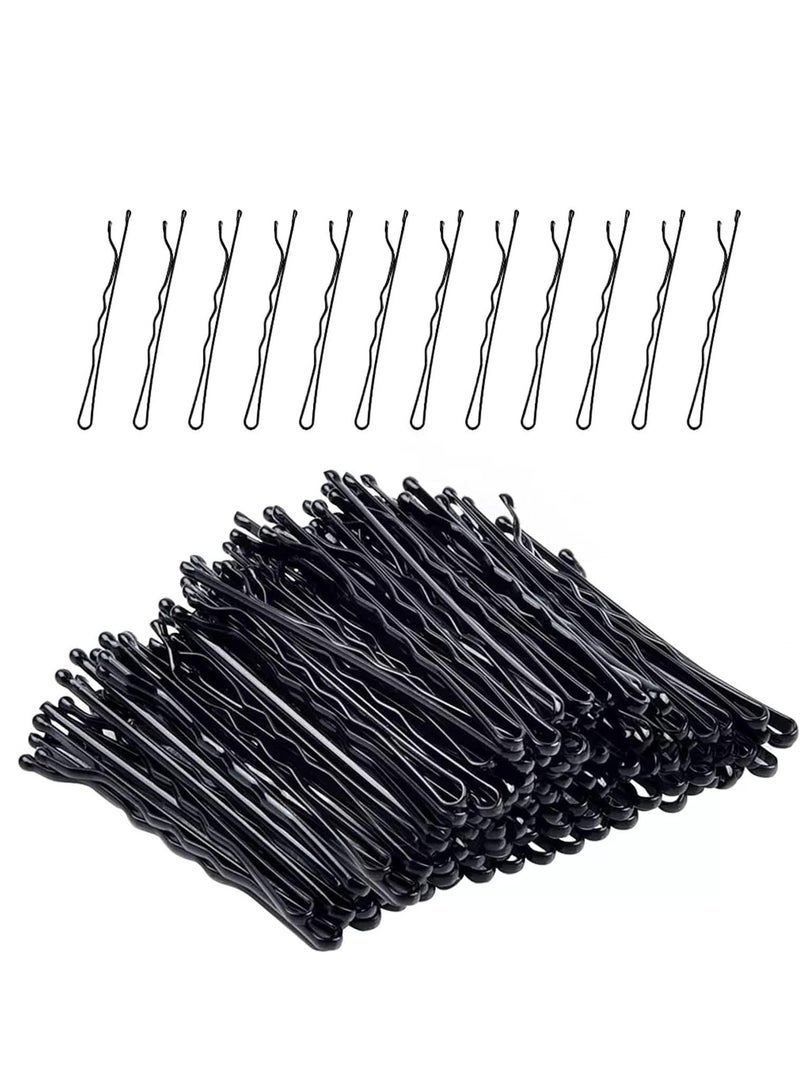 Accessories 22 Metal Hair Clips Bobby Pins, U Pins, Tic Tac Styling Pins, Juda Pin, Hair Dressing Salon Tool Kit for Women and Girls Accessories Set (Black, Medium, Pack of 3-24pcs). - Image 1