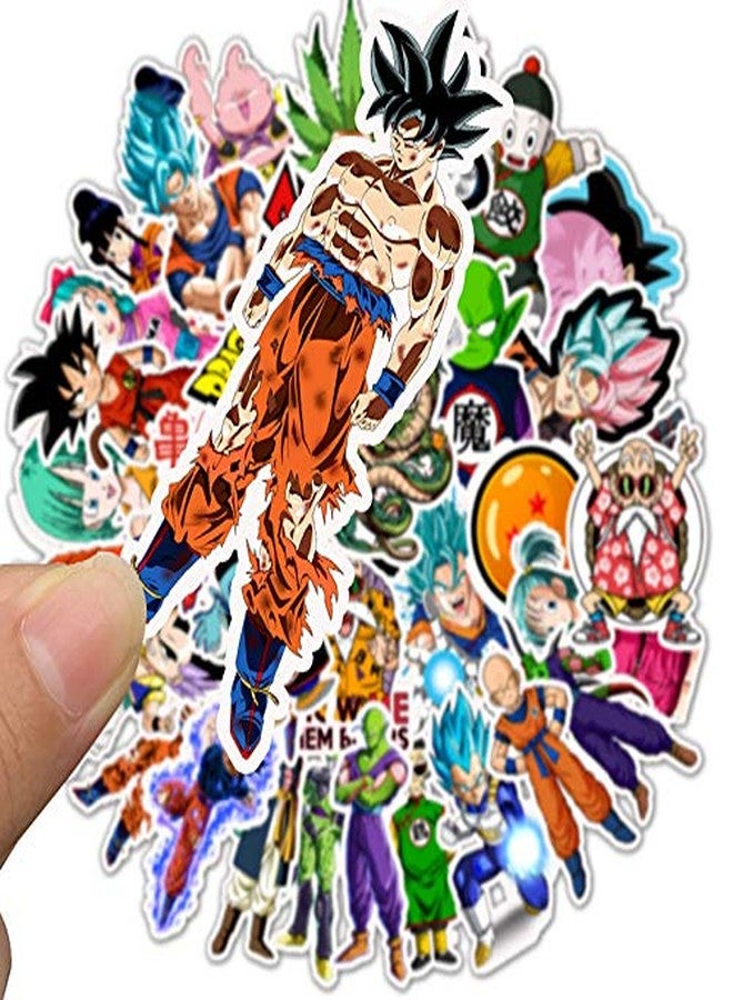 Tvoip 100PCS/pack Cartoon Stickers Dragon Ball Super Anime for Laptop Luggage Bags Bike Phone Styling Cute Toys Doodle PVC Creative - Image 4