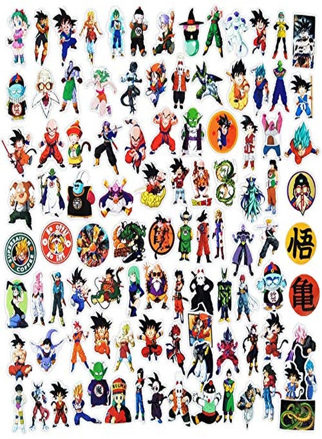 Tvoip 100PCS/pack Cartoon Stickers Dragon Ball Super Anime for Laptop Luggage Bags Bike Phone Styling Cute Toys Doodle PVC Creative - Image 2
