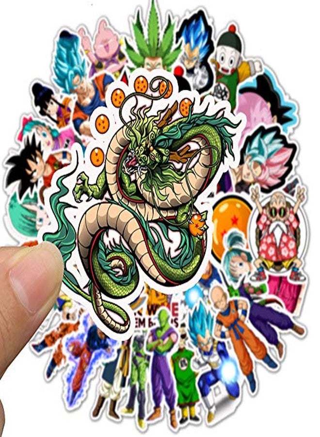 Tvoip 100PCS/pack Cartoon Stickers Dragon Ball Super Anime for Laptop Luggage Bags Bike Phone Styling Cute Toys Doodle PVC Creative - Image 5
