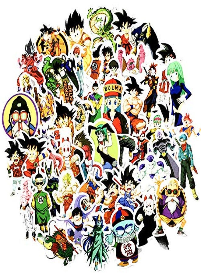 Tvoip 100PCS/pack Cartoon Stickers Dragon Ball Super Anime for Laptop Luggage Bags Bike Phone Styling Cute Toys Doodle PVC Creative - Image 3
