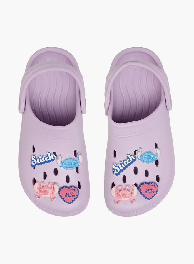 Disney Stitch Jibbitz Clogs with Backstrap