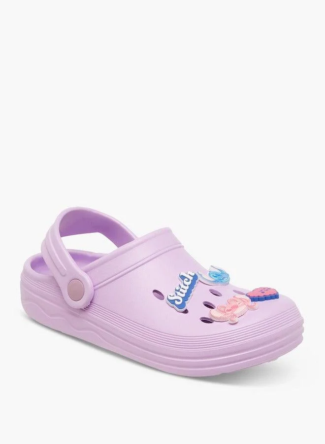 Disney Stitch Jibbitz Clogs with Backstrap