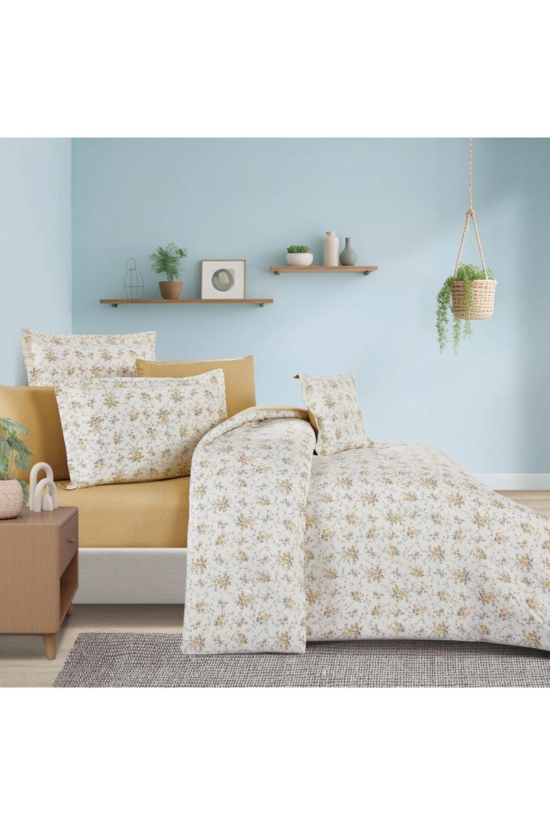 Melen Summer Cotton Double Bedspread 8-Piece - Zafira - Cream - Gray - Image 3