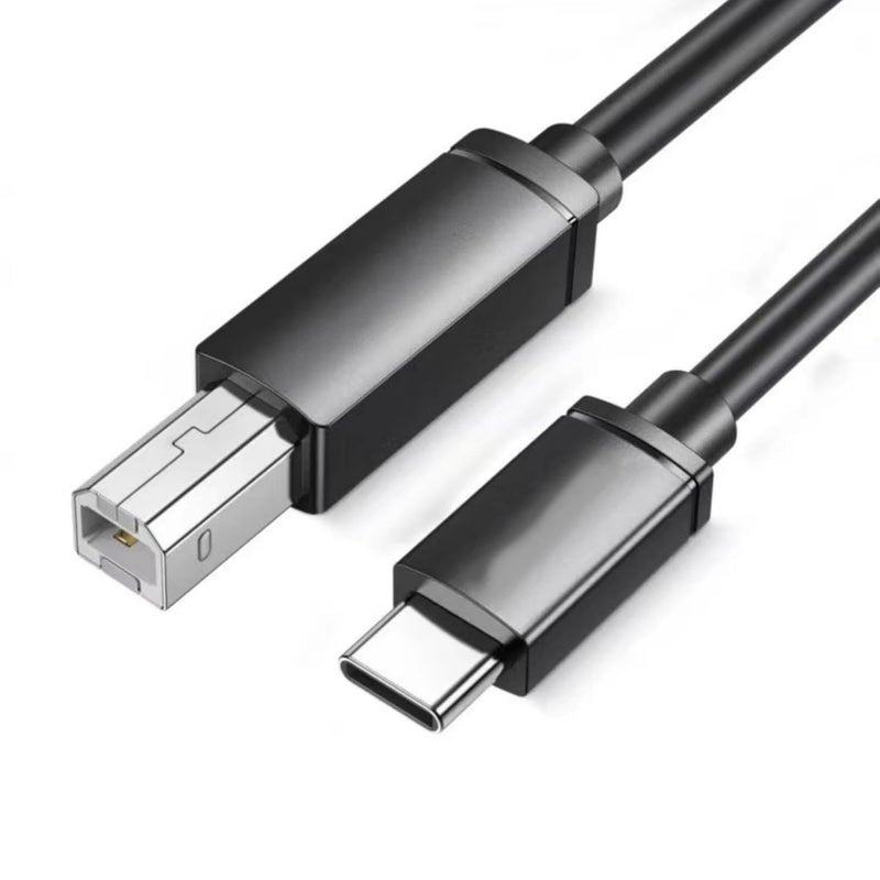 Type C to USB2.0 Square Port Printing Cord 0.5mm Wire Diameter Quick File Printing Line Easy Connection for Fax Machine Consumer Electronics Accessories - Image 1