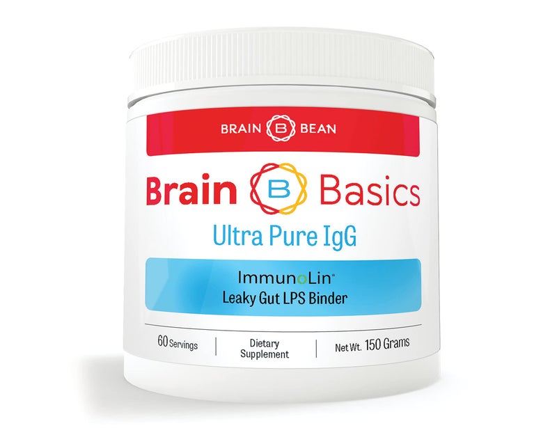 Brain Basics Ultra Pure IgG Supplement DairyFree Supplement IgGImmunolin Powder Blended Vitamin Mineral Supplements 150g 60 Servings