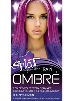 SPLAT Rebellious Colors Hair Coloring Complete Kit Rain Ombre  - Image 1