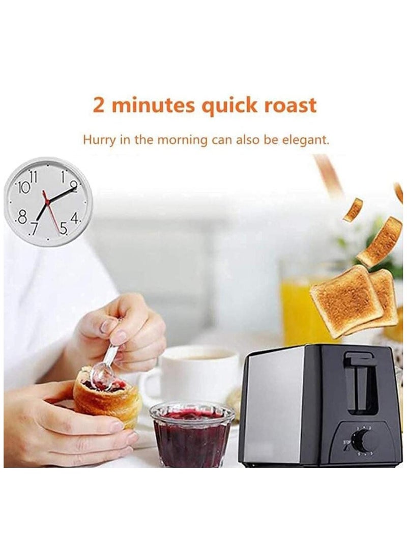 Generic 2 Slice Bread Toaster with Extra Wide Slots with Adjustable Browning Control & High Lift Lever | Stainless Steel Toaster for Perfect Toast, Bagels, and Waffles  - Image 3