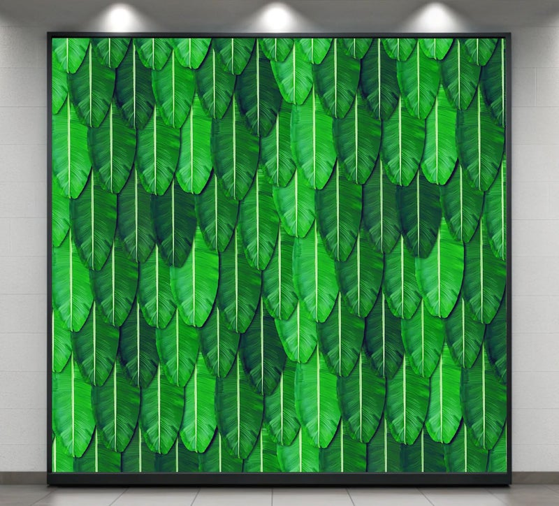 Backdropon Wedding Backdrop Cloth Banana Leaf for All Festivals/House Hold Functions/Ceremonies Banana Leaf Design (Aaritaku) Design Size 8 Feet Height * 8 Feet Width (8 * 8) - Image 5