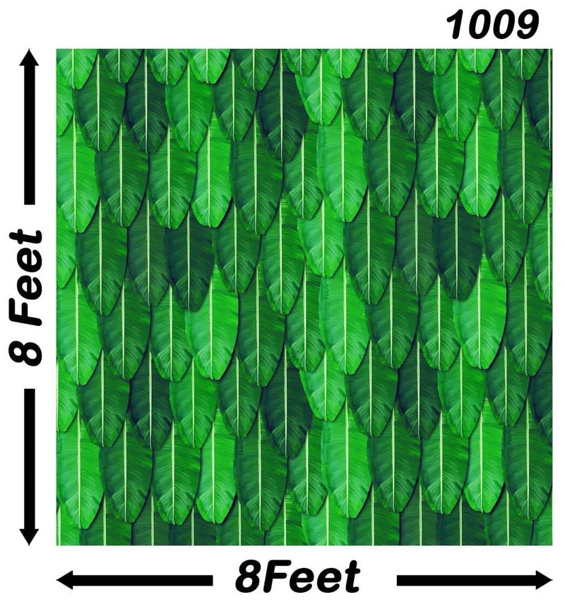 Backdropon Wedding Backdrop Cloth Banana Leaf for All Festivals/House Hold Functions/Ceremonies Banana Leaf Design (Aaritaku) Design Size 8 Feet Height * 8 Feet Width (8 * 8) - Image 3