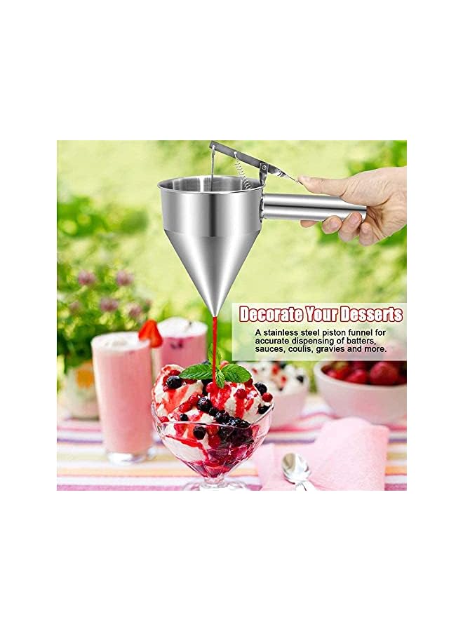 S-TOP Stainless Steel Dispenser for Cupcakes Takoyaki Donut Cupcake Batter Any Baked Goods Desserts Making Bakery Use Transferring Liquid tool - Image 3