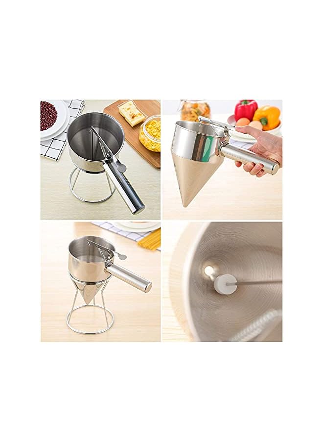 S-TOP Stainless Steel Dispenser for Cupcakes Takoyaki Donut Cupcake Batter Any Baked Goods Desserts Making Bakery Use Transferring Liquid tool - Image 2