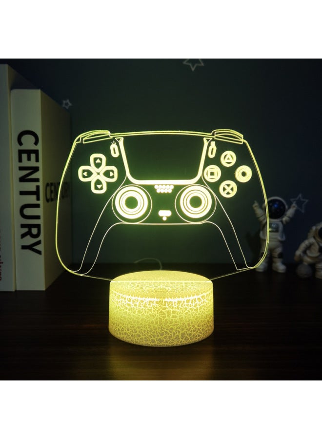 3D Night Light Game Handle Headset Series Creative Atmosphere USB Table Lamp Gift Lamp Gift XBOX-Color:Gamepad -3-Dimensions:Single Acrylic Sheet - Image 1
