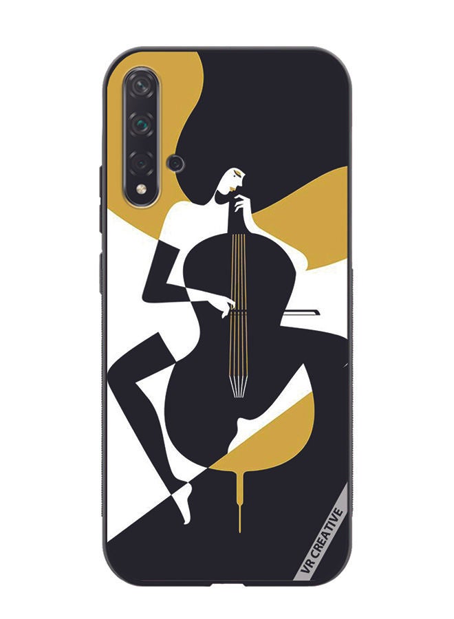 VR CREATIVE Protective Case Cover For Huawei Nova 5T Girl With Instrument Design Multicolour - Image 1