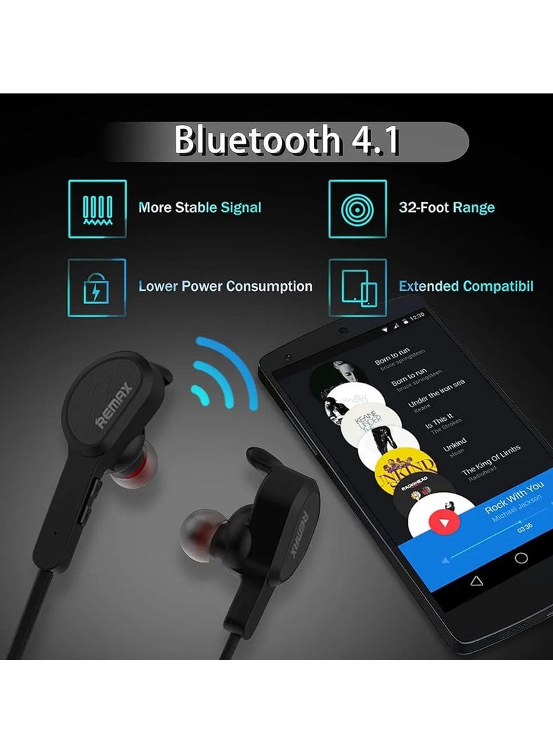 REMAX Remax RB-S5 Wireless Sporty Earphones with Magnetic Earbuds, Hands-Free Calling, and Long Battery Life – Perfect for Fitness, Travel, and Daily Use - Image 3