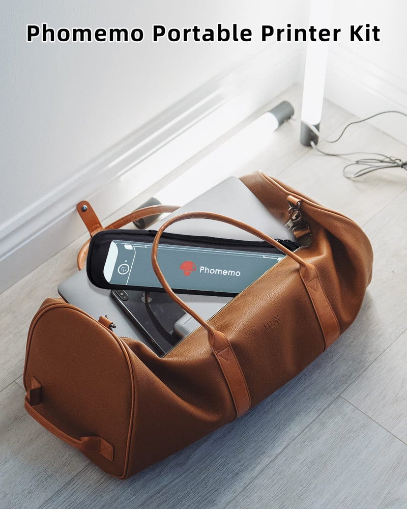 Phomemo Portable Wireless Printer - Travel-Sized, Compatible with iOS & Android, Bluetooth, Supports 8.5" X 11" Letter Thermal Paper, Includes 1 Case - Image 4