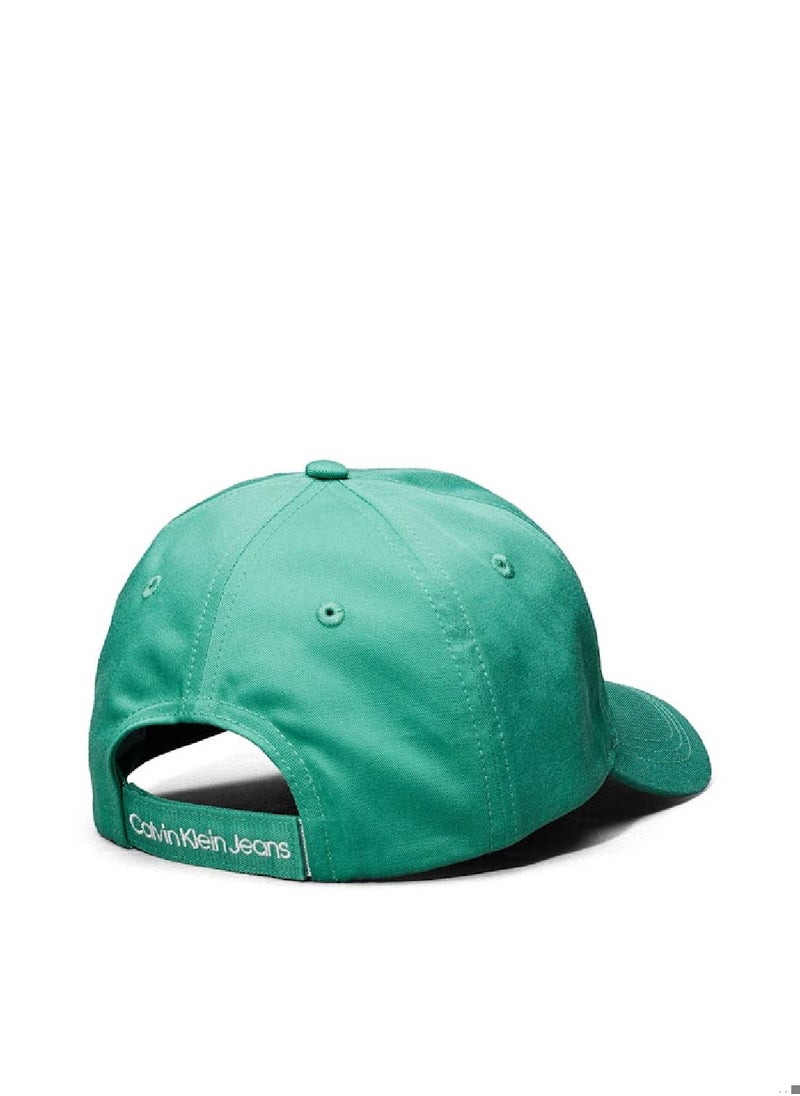 Calvin Klein Jeans Kids' Cotton Monogram Cap - Cotton, Green  - Image 2