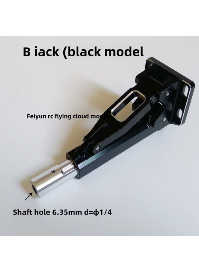 6.35 Mouse Tail Shaft Bracket 1/4 Stinger Length Adjustable Remote Control Gasoline Ship Model O Boat Accessories-Color:Black 6.35 Tail Axis Support  - Image 1