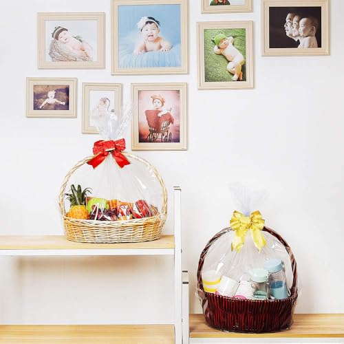 LazyMe Shrink Wrap Bags, Extra Large Jumbo Shrink Bags Cellophane Wrap for Gift Baskets, 35x44 Inch (5 pcs, XL) - Image 5
