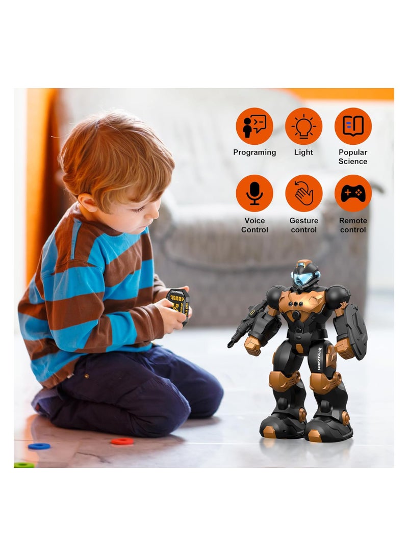 Robot Toys for Kids, Voice Control, with Gesture Sensing Control, Metal Smart Walking Dancing Robot Toy, Programmable Remote Control Robot, Robot Toys with Music Dancing Functions for Toddler  - Image 2