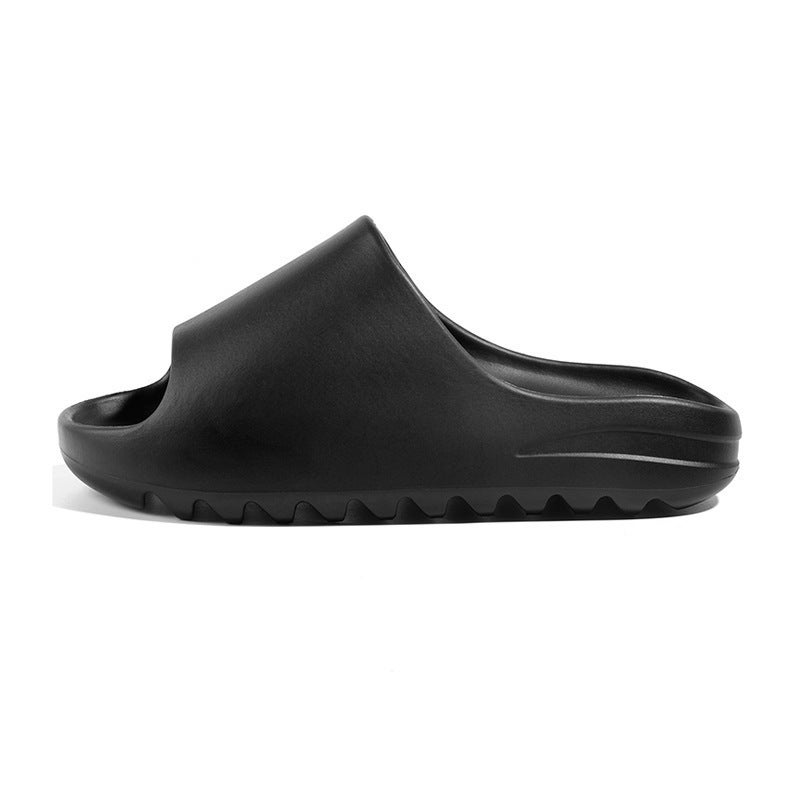 Mens Trendy Summer Beach Slides Thick Sole Black 
