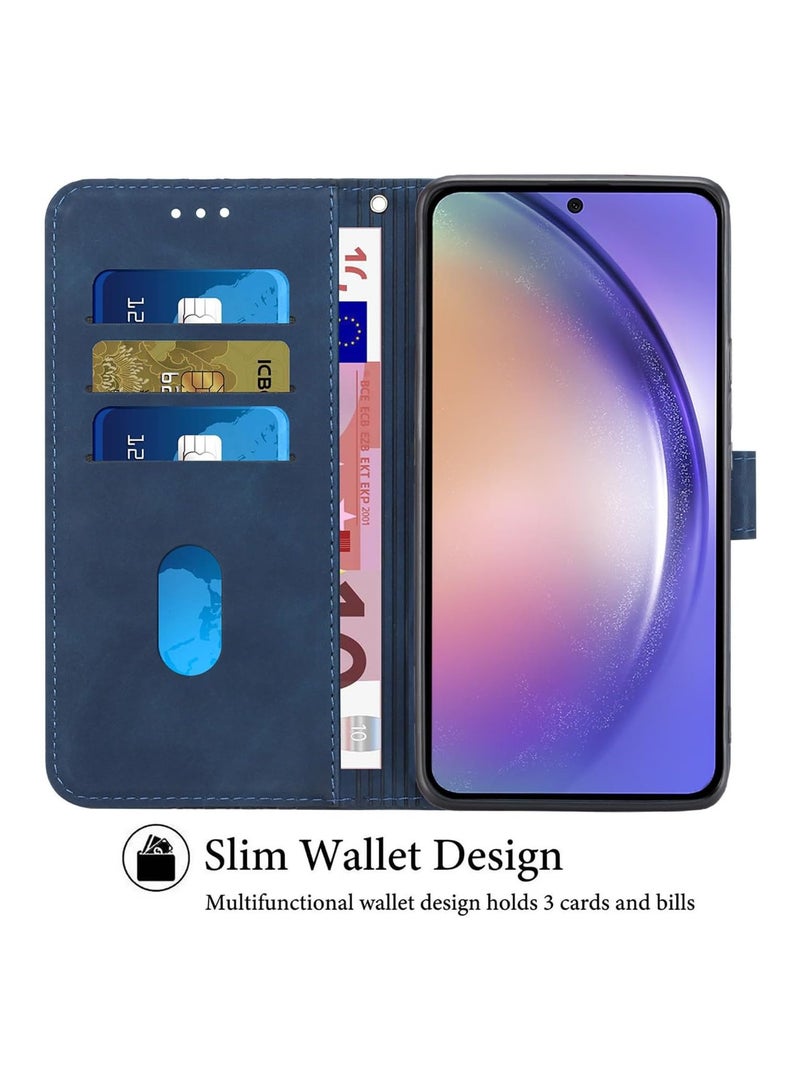General Case for Samsung Galaxy A55 5G Case, Premium PU Leather Wallet Case Card Holder Kickstand Magnetic Closure Plaid Design Flip Folio Protective Phone Cover for Samsung Galaxy A55 5G  - Image 2
