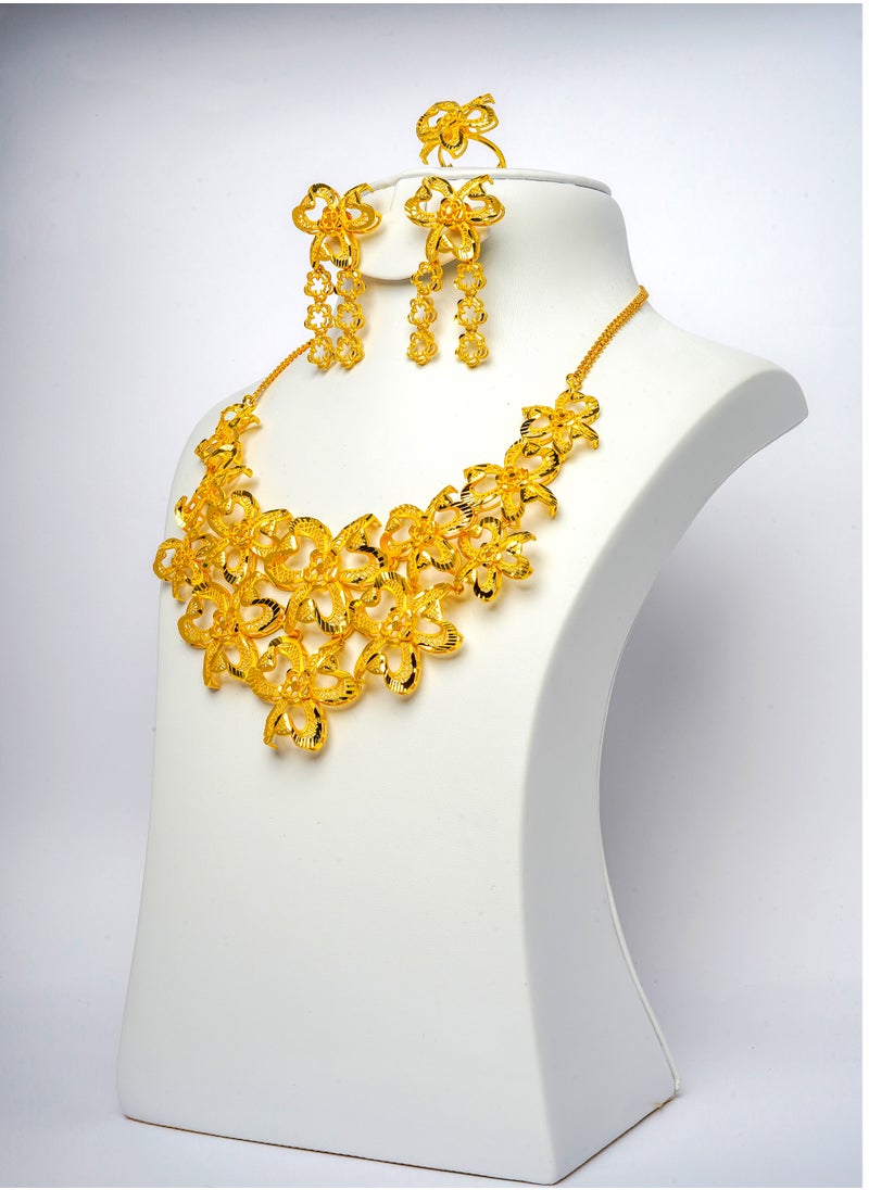 Generic - AL INARA GOLD PLATED JEWELLERY- SHORT NECKLACE - Image 1
