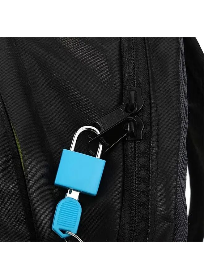 Pink Luggage Lock With Key Plastic Padlock For Suitcase Gym School - Image 5