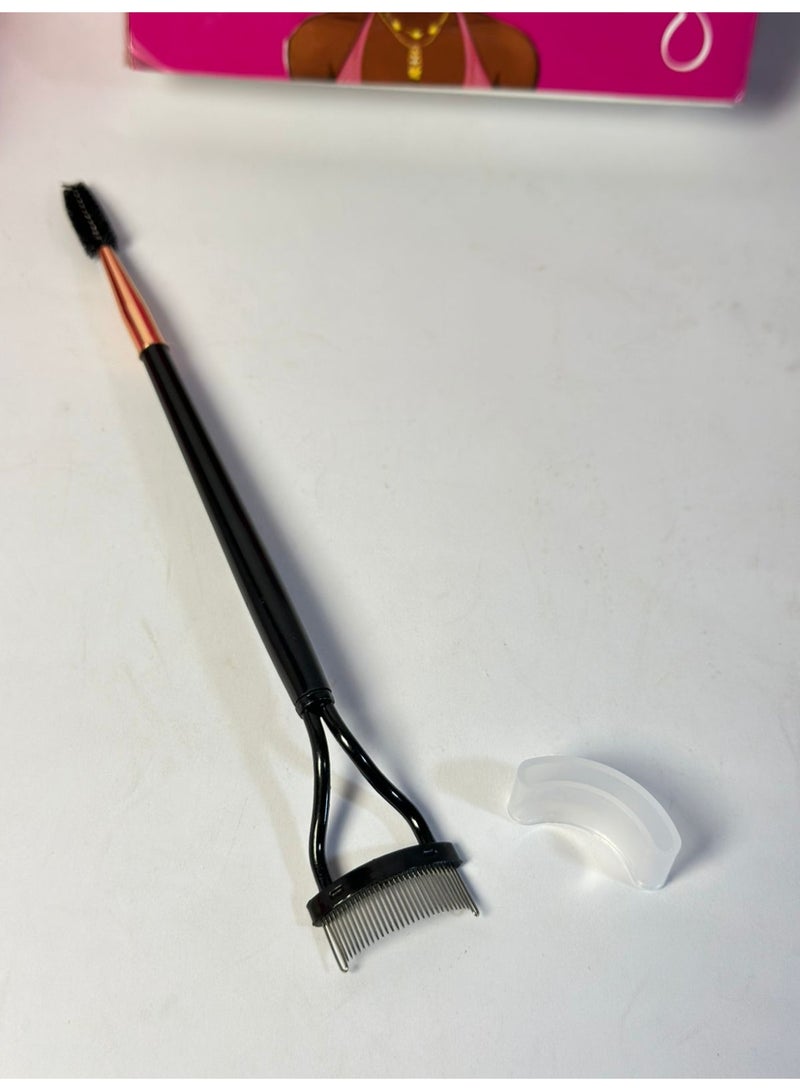 فرشاة مزدوجة الرأس لفصل الرموش والحواجب، أداة تشكيل الرموش 2 في 1، أداة احترافية لتطبيق مكياج العيون، أداة تصفيف لفصل الرموش وإزالة تكتلات الماسكارا - متعددة الألوان - قطعة واحدة - Image 2