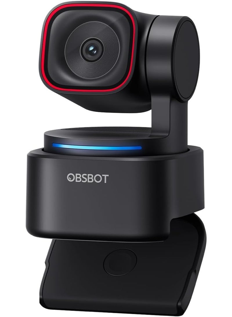 OBSBOT Tiny 3 Lite كاميرا ويب 4K مدعومة بالذكاء الاصطناعي للصوت المكاني - كاميرا PTZ تتبع ذكية مدمجة مع مستشعر 1/2 بوصة، ثلاث ميكروفونات، تحكم صوتي، 120FPS، HDR، لكاميرا الويب للكمبيوتر، ماك، اللابتوب، البث، الاجتماعات، Switch 2 - Image 1