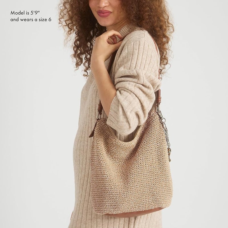 The Sak womens Sequoia Hobo Bag in Hand-crochet Sequoia Hobo Bag in Hand-Crochet, Soft & Slouchy Silhouette, Timeless & Elevated Design - Image 2