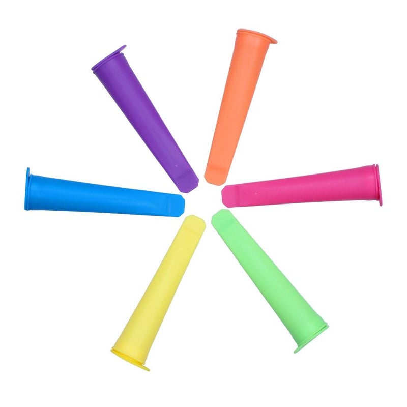 HARI - FoodWorks Silicone Ice Pop Maker Molds/Popsicle Molds, Set of 6 - Image 1
