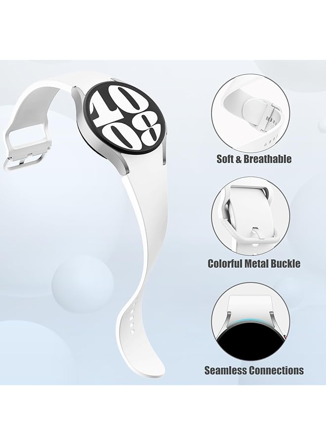 إيروريكس متوافق مع ساعة سامسونج جالكسي 7 6 5 4 حزام 40 مم 44 مم للنساء والرجال حزام رياضي ناعم من السيليكون لساعة جالكسي 6 كلاسيك وساعة 5 برو 4 كلاسيك وأشرطة بدون فجوات لساعة جالكسي - Image 2