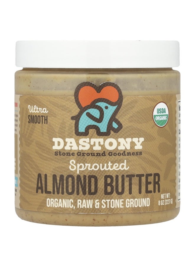 DASTONY Dastony, Organic Sprouted Almond Butter, Ultra Smooth, 8 oz (227 g)  - Image 1
