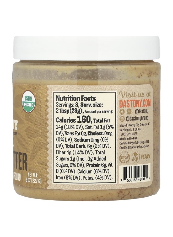 DASTONY Dastony, Organic Sprouted Almond Butter, Ultra Smooth, 8 oz (227 g)  - Image 2