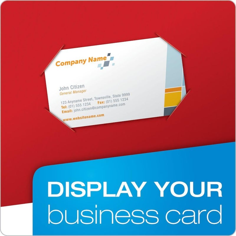 Oxford Twin-Pocket Folders, Textured Paper, Letter Size, Red, Holds 100 Sheets, Box of 25 (57511EE) - Image 2