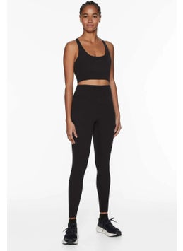 Tena Women's Black High Waist Modal Fabric Leggings  - Image 1