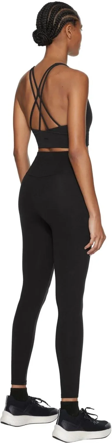 Tena Women's Black High Waist Modal Fabric Leggings